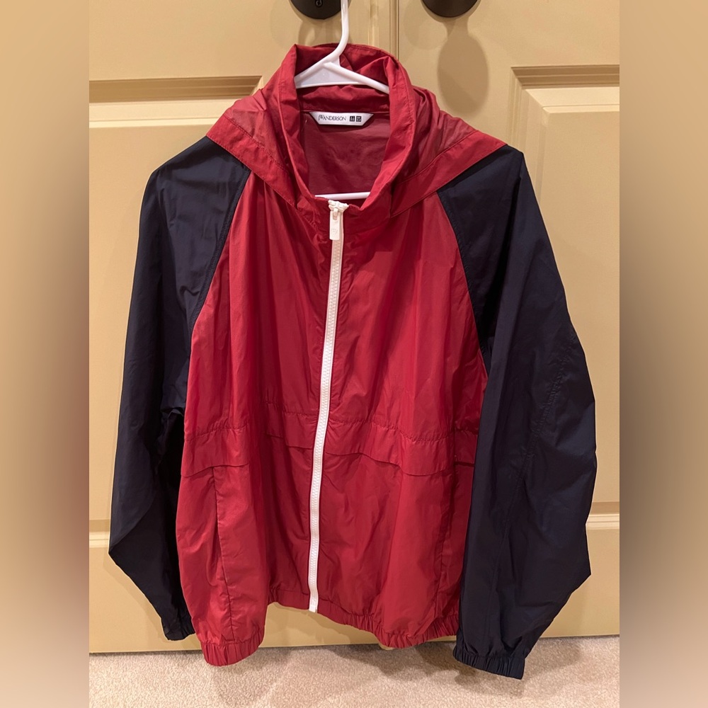 Red and Black Windbreaker Jacket